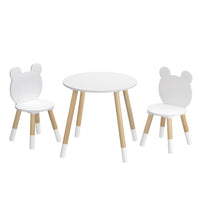3 Piece Kids Table and Chairs Set Activity Playing Study Children Desk