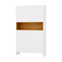 Rack Storage Cabinet 9 Tiers White