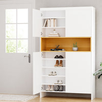 Rack Storage Cabinet 9 Tiers White