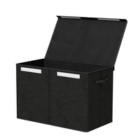 Large Toy Box Chest Storage with Flip-Top Lid Foldable Organizer Bins