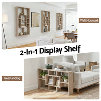 Artiss Floating Wall Shelves Bookshelf Wood