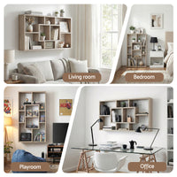 Artiss Floating Wall Shelves Bookshelf Wood