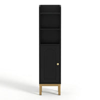 Artiss Bathroom Storage Cabinet Floor Organizer Toilet Corner Adjustable Black