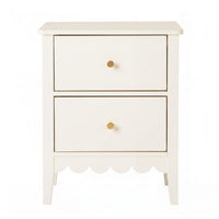 Artiss 2x Bedside Table 2 Drawers Bedroom Storage Nightstand White