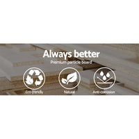 Artiss TV Cabinet Entertainment Unit 180cm Oak White Gary