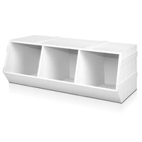 Keezi Kids Toy Box Bookshelf Storage Bookcase Organiser Display Stackable