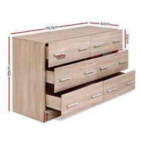 6 Chest of Drawers - VEDA Pine