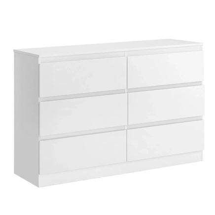 Artiss 6 Chest of Drawers Lowboy White
