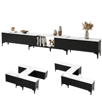 Artiss TV Cabinet Entertainment Unit Stand Extendable Black