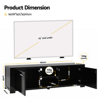 Artiss TV Cabinet Entertainment Unit 160cm Black Maxi