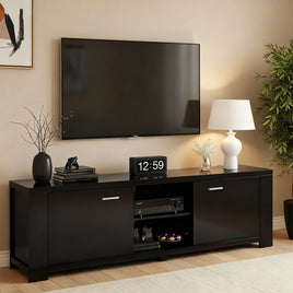 Artiss TV Cabinet Entertainment Unit 160cm Black Maxi