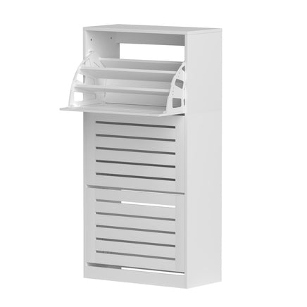 Artiss Shoe Cabinet Storage Drawer 45 Pairs White