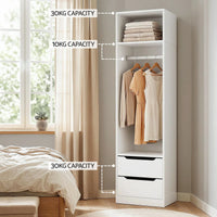 Artiss Wardrobe Clothes Closet Storage Organizer White