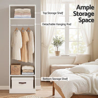 Artiss 2X Wardrobe Clothes Closet Storage Organiser Shelf White