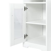 Computer Desk Shelf Cabinet L-Shape White 150CM