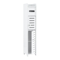 Artiss Bathroom Storage Cabinet 3-Tier Slim Toilet Paper Holder Organizer White