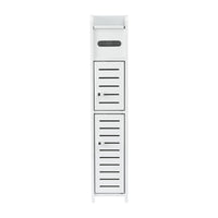 Artiss Bathroom Storage Cabinet 3-Tier Slim Toilet Paper Holder Organizer White