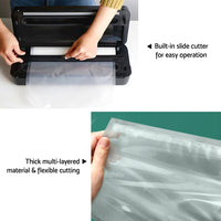 Food Vacuum Sealer Machine Auto Seal Cutter 5 Modes Storage Bags 4 Rolls