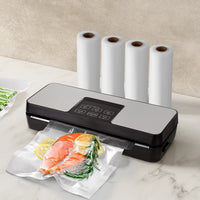 Food Vacuum Sealer Machine Auto Seal Cutter 5 Modes Storage Bags 4 Rolls