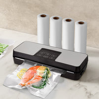 Food Vacuum Sealer Machine Auto Seal Cutter 5 Modes Storage Bags 4 Rolls