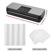 Food Vacuum Sealer Machine Auto Seal Cutter 5 Modes Storage Bags 28cm 6m 4 Rolls