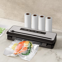 Food Vacuum Sealer Machine Sealing Cutter 4 Modes Storage Bags 4 Rolls