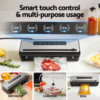 Food Vacuum Sealer Machine Sealing Cutter 4 Modes Storage Bags 4 Rolls