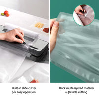 Food Vacuum Sealer Machine Sealing Cutter 5 Modes Storage Bags 4 Rolls