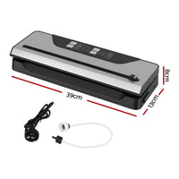 Devanti Food Vacuum Sealer Machine Auto Seal Slide Cutter 9 Modes Marinate Black