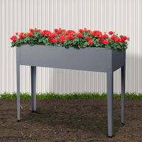 Garden Bed Elevated 100X80X30cm Planter Box Container Galvanised