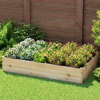 Garden Bed 150x90x30cm Wooden Planter Box Raised Container Growing