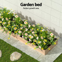 Garden Bed 150x90x30cm Wooden Planter Box Raised Container Growing