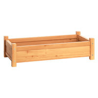 Garden Bed 65x33x16cm Wooden Planter Box Raised Container Growing