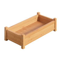 Garden Bed 65x33x16cm Wooden Planter Box Raised Container Growing