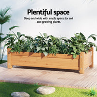 Garden Bed 65x33x16cm Wooden Planter Box Raised Container Growing