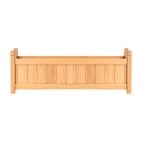 Garden Bed 90x30x33cm Wooden Planter Box Raised Container Growing