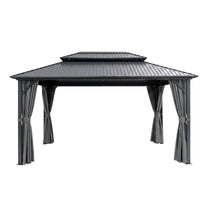 Instahut 3x4.25m Gazebo Hardtop Steel Roof Outdoor Pavilion