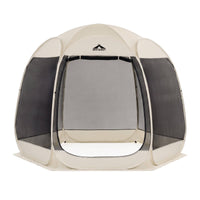 Instahut Gazebo Pop Up Tent 2.7x1.35m Outdoor Marquee Camping Screen 6 Sided