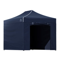 Gazebo 3x4.5 Pop Up Marquee Folding Tent Wedding Gazebos Camping Outdoor Shade Canopy Navy