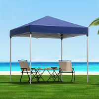 Gazebo 2x2m Outdoor Patio Garden Marquee Shade w/ Base Pods Blue