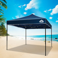 Gazebo Pop Up Marquee 3x3m Folding Tent Wedding Outdoor Camping Canopy Gazebos Shade Navy