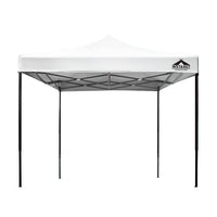 Gazebo Pop Up 3x3m w/Base Podx4 Marquee Folding Outdoor Wedding Camping Tent Shade Canopy White