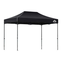 Gazebo Pop Up Marquee 3x4.5 Folding Tent 500D Wedding Camping Black