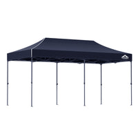 Gazebo Pop Up Marquee 3x6 Folding Tent Wedding 500D Oxford Camping Navy