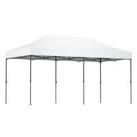 Gazebo Pop Up Marquee 3x6 Folding Tent Wedding 500D Oxford Fabric White