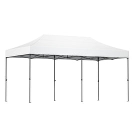 Instahut Gazebo Pop Up Marquee 3x6 Folding 500D Wedding Tent Base Pod White
