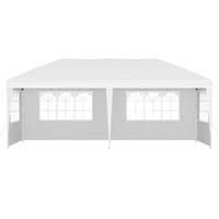 Gazebo Pop Up Marquee 3x6m Wedding Party Outdoor Camping Tent Canopy Side Wall White