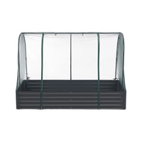 Green Fingers Raised Garden Bed with Mesh Netting Galvanised Planter Box Bird Proof 180x90x120cm