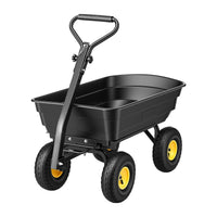 Gardeon Garden Cart Dump Utility Wagon 270kg 2in1 Handle Tractor Trolley 110L with 10in Tyres
