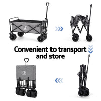 Garden Cart with Cargo Net Grey